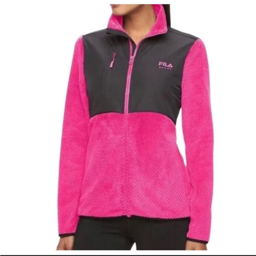Fila faux fur mid season layering jacket